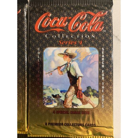1995 Coca Cola Collectors Trading Cards Series 4 6x Factory Sealed Packs 8 Cards - Picture 4 of 10
